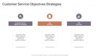 Customer Service Objectives Strategies In Powerpoint And Google Slides Cpb