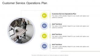 Customer Service Operations Plan In Powerpoint And Google Slides Cpb