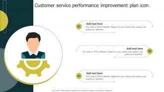 Customer Service Performance Improvement Plan Icon