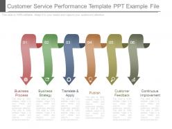 Customer service performance template ppt example file