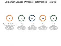 Customer service phrases performance reviews ppt powerpoint presentation layouts gallery cpb