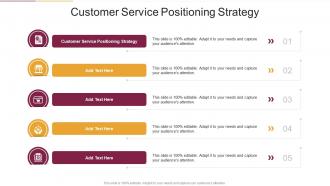 Customer Service Positioning Strategy In Powerpoint And Google Slides Cpb