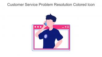 Customer Service Problem Resolution Colored Icon In Powerpoint Pptx Png And Editable Eps Format
