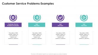 Customer Service Problems Examples In Powerpoint And Google Slides Cpb