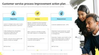 Customer Service Process Improvement Action Plan