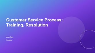 Customer Service Process Training Resolution And Follow Up Stages PPT Sample AT