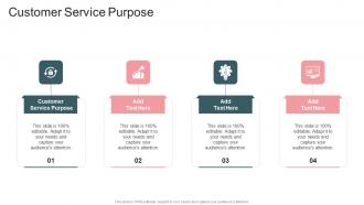 Customer Service Purpose In Powerpoint And Google Slides Cpb