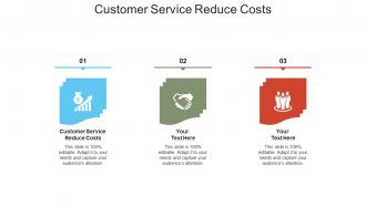Customer service reduce costs ppt powerpoint presentation slides design inspiration cpb