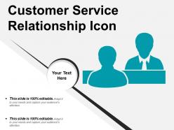 Customer service relationship icon