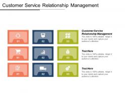 Customer service relationship management ppt powerpoint presentation icon file formats cpb