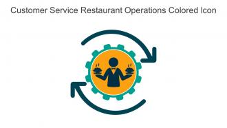 Customer Service Restaurant Operations Colored Icon In Powerpoint Pptx Png And Editable Eps Format