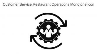 Customer Service Restaurant Operations Monotone Icon In Powerpoint Pptx Png And Editable Eps Format