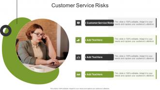 Customer Service Risks In Powerpoint And Google Slides Cpb
