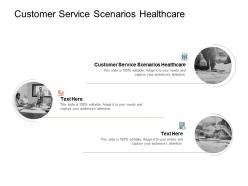 Customer service scenarios healthcare ppt powerpoint presentation pictures cpb