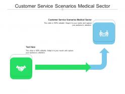 Customer service scenarios medical sector ppt powerpoint presentation layouts gridlines cpb
