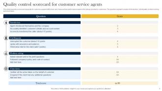 Customer Service Scorecard Powerpoint Ppt Template Bundles Template Captivating