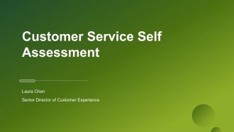Customer Service Self Assessment PPT Slides VA