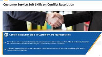 Customer Service Soft Skills On Conflict Resolution Edu Ppt