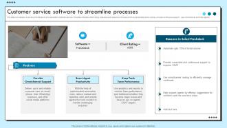 Customer Service Software To Streamline Processes Improvement Strategies For Support