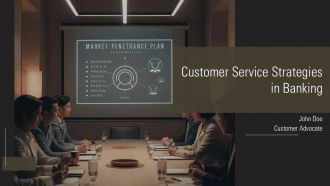 Customer Service Strategies In Banking PPT Graphics AT