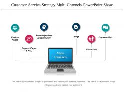 Customer Service Strategy Multi Channels Powerpoint Show