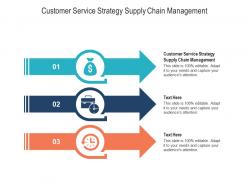 Customer service strategy supply chain management ppt powerpoint presentation inspiration cpb