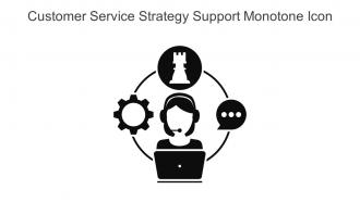 Customer Service Strategy Support Monotone Icon In Powerpoint Pptx Png And Editable Eps Format