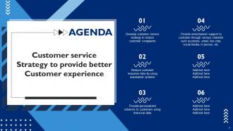 Customer Service Strategy To Provide Better Customer Experience Strategy CD V Unique Aesthatic