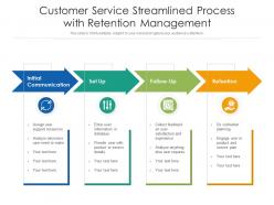 Customer service streamlined process with retention management