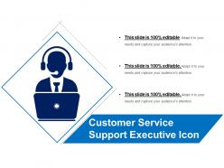 Customer service support executive icon
