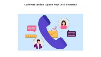 Customer Service Support Help Desk Illustration