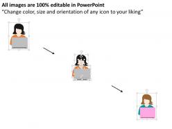 Customer service support system flat powerpoint design