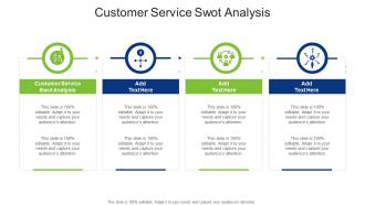 Customer Service Swot Analysis In Powerpoint And Google Slides Cpb