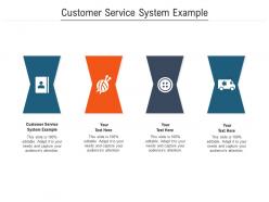 Customer service system example ppt powerpoint presentation outline introduction cpb