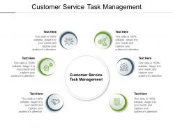Customer service task management ppt powerpoint presentation file visuals cpb