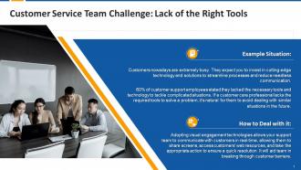 Customer Service Team Challenge Lack Of The Right Tools Edu Ppt