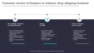 Customer Service Techniques To Enhance Drop Shipping Business