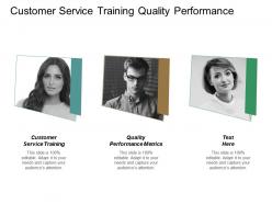 Customer service training quality performance metrics leadership pillars cpb