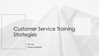 Customer Service Training Strategies PPT Sample AT