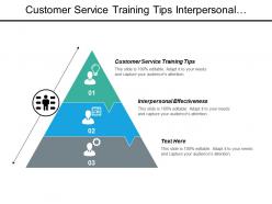 Customer service training tips interpersonal effectiveness effective leadership development cpb