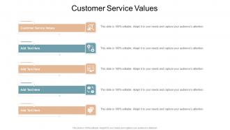 Customer Service Values In Powerpoint And Google Slides Cpb