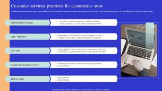 Customer Services Practices For Optimizing Online Ecommerce Store To Increase Product Sales