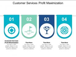 Customer services profit maximization ppt powerpoint presentation file deck cpb
