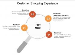Customer shopping experience ppt powerpoint presentation infographic template professional cpb