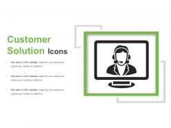 Customer solution icons