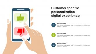 Customer Specific Personalization Digital Experience