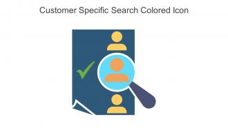Customer Specific Search Colored Icon In Powerpoint Pptx Png And Editable Eps Format
