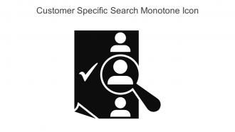 Customer Specific Search Monotone Icon In Powerpoint Pptx Png And Editable Eps Format