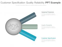 Customer specification quality reliability ppt example