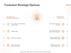 Customer strategy options ppt powerpoint presentation slides clipart images